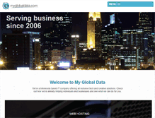 Tablet Screenshot of myglobaldata.com